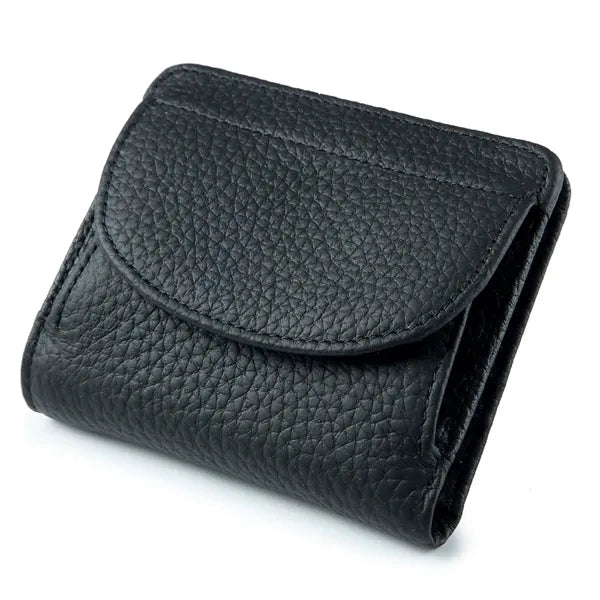 Genuine Leather Mini Bifold Wallet