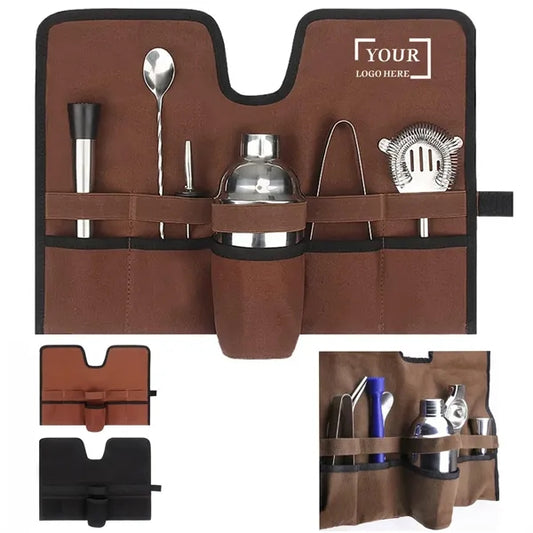 Bartender Travel Kit, Canvas Bar Tool Bag and Organizer.