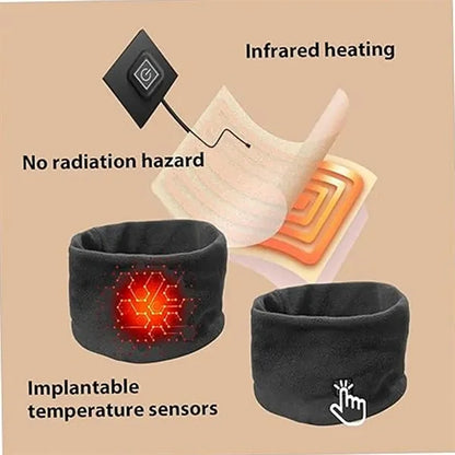 USB Heated Scarf Fleece Electric Neck Warmer