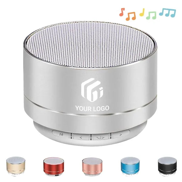 Auto-Pairing Metal Bluetooth Speaker with Hands-Free Call