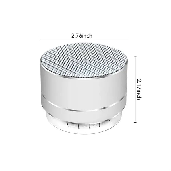 Auto-Pairing Metal Bluetooth Speaker with Hands-Free Call