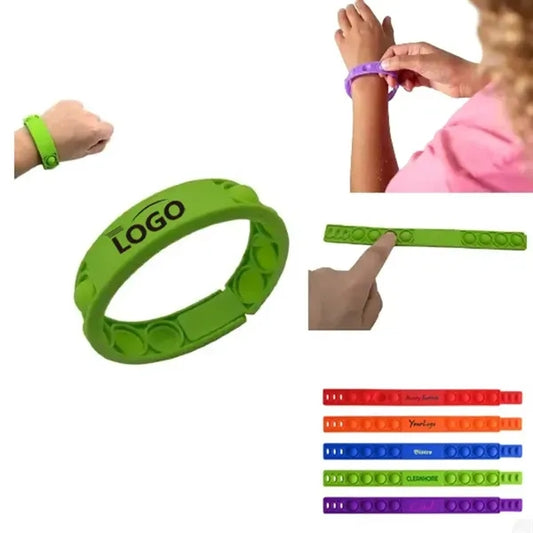 Silicone Pop Fidget Decompression Bracelet
