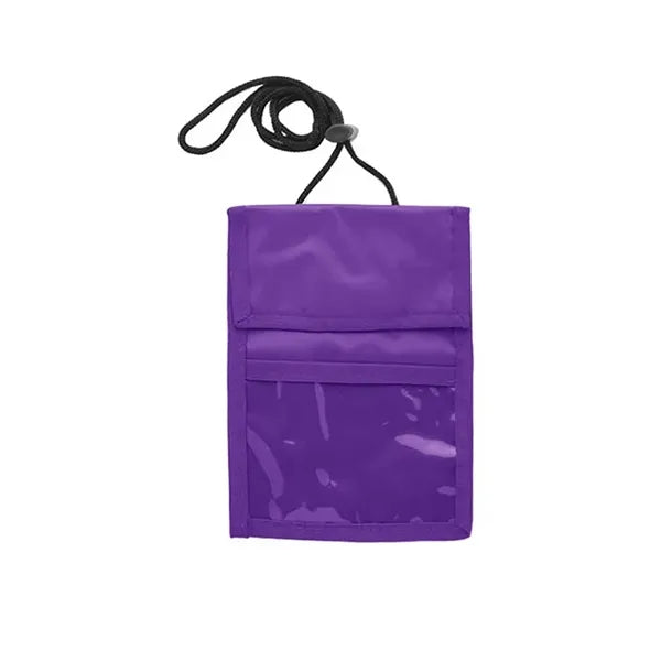 Nylon Neck Wallet Badge Holder