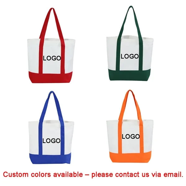 Custom Portable Polycotton Canvas Shopping Tote Bag