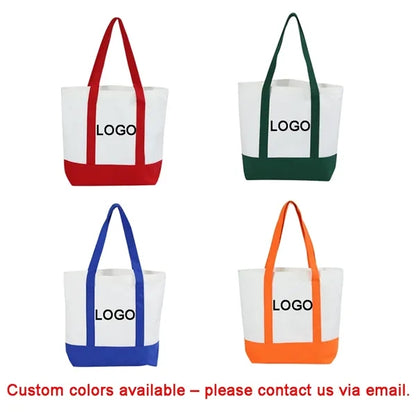 Custom Portable Polycotton Canvas Shopping Tote Bag