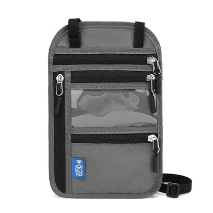 RFID Neck Wallet Travel Passport Bag