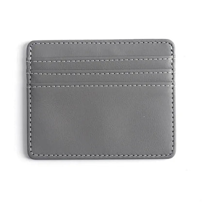 Slim PU Leather Card Holder Wallet