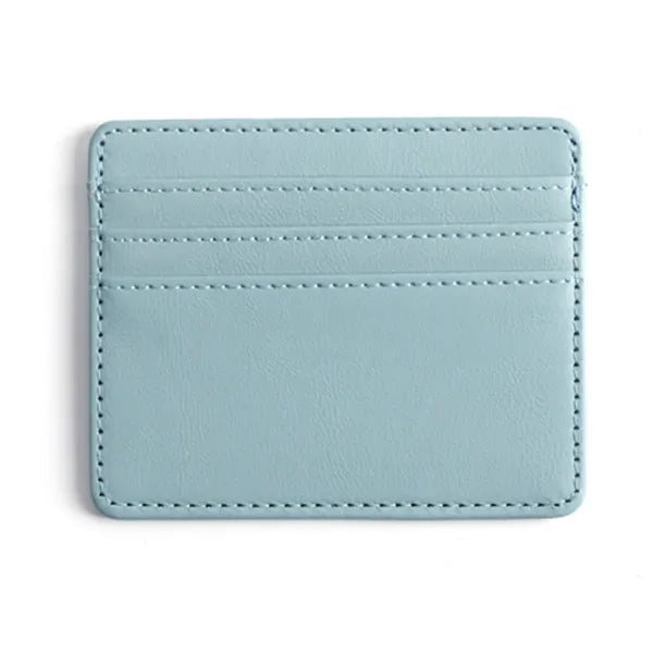 Slim PU Leather Card Holder Wallet