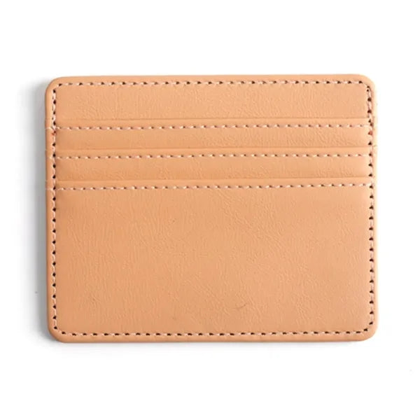 Slim PU Leather Card Holder Wallet