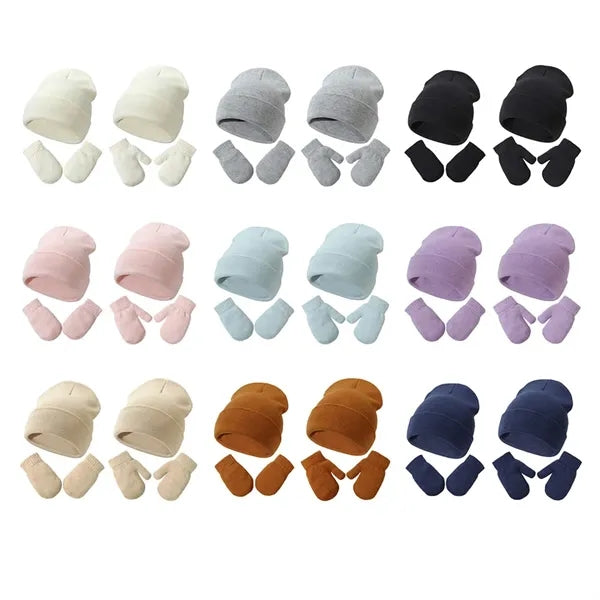 Kids Winter Hat and Gloves Set