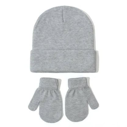 Kids Winter Hat and Gloves Set