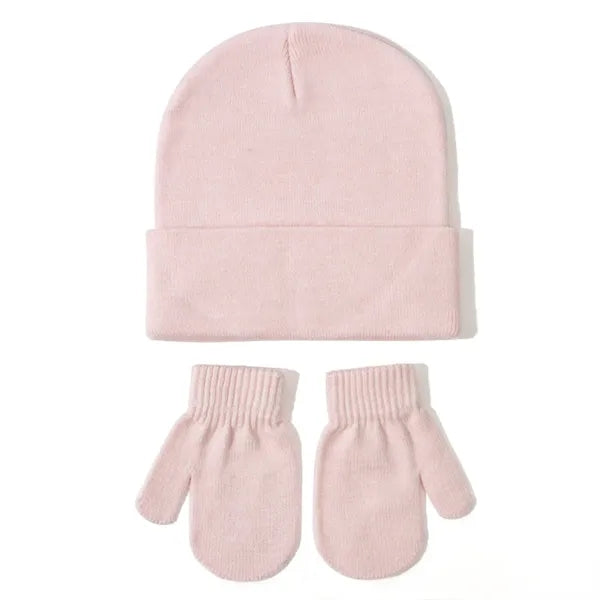 Kids Winter Hat and Gloves Set