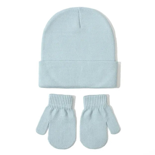 Kids Winter Hat and Gloves Set