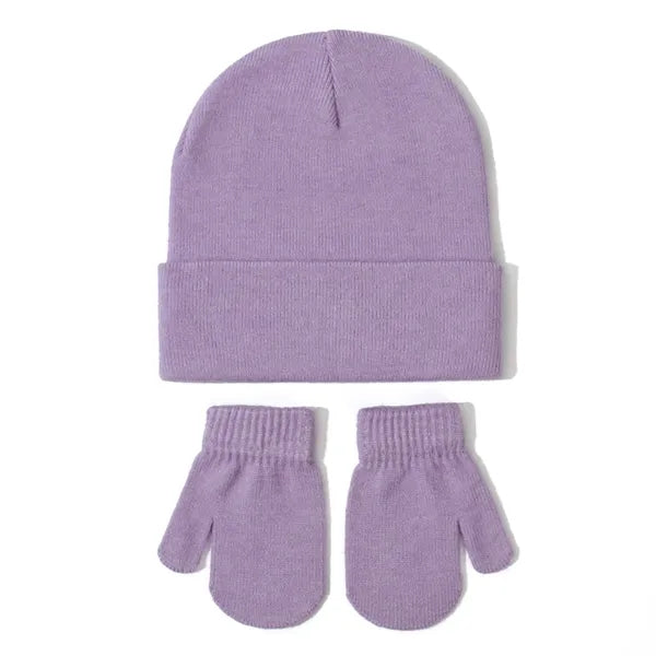 Kids Winter Hat and Gloves Set