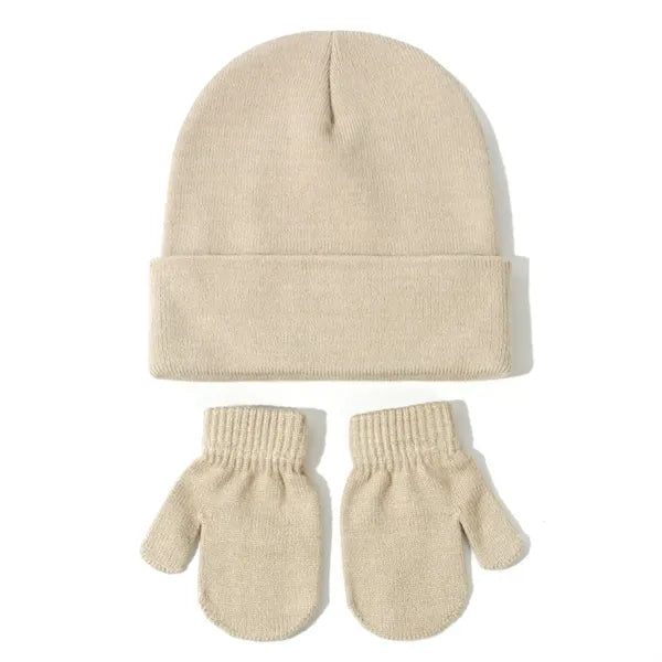 Kids Winter Hat and Gloves Set