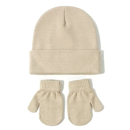 Kids Winter Hat and Gloves Set