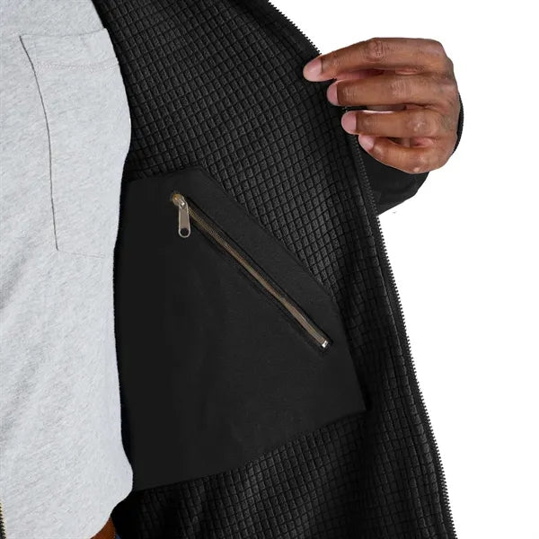Berne Heritage Grid Fleece-Lined Zip Sweatshirt - Men's