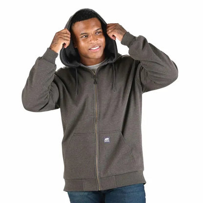Berne Heritage Grid Fleece-Lined Zip Sweatshirt - Men's