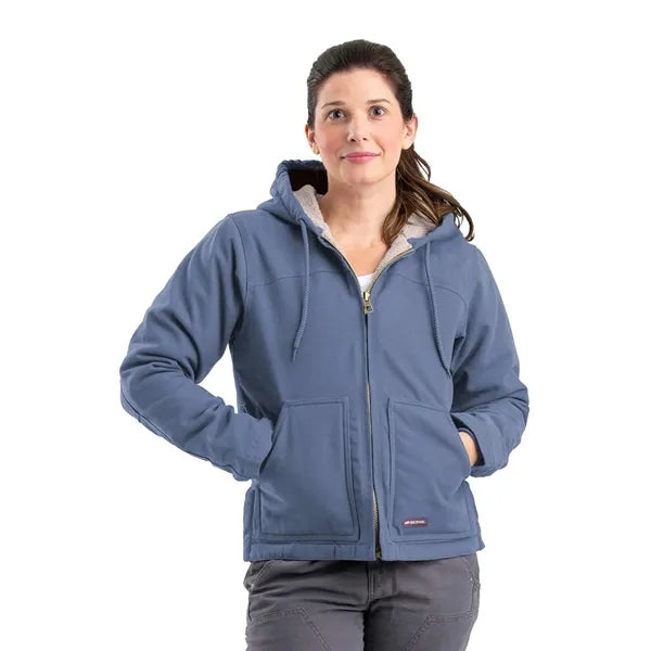 Berne Sherpa-Lined Softstone Duck Hooded Jacket