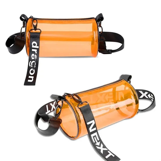 PVC Cylindrical Travel Security Crossbody Bag