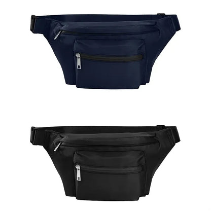 Custom Lightweight Fanny Pack with 3 Zipper Pockets