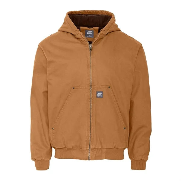 Berne Heartland Washed Duck Hooded Work Jacket