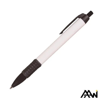 Widebody Grip Pen Glossy White Barrel - Matte