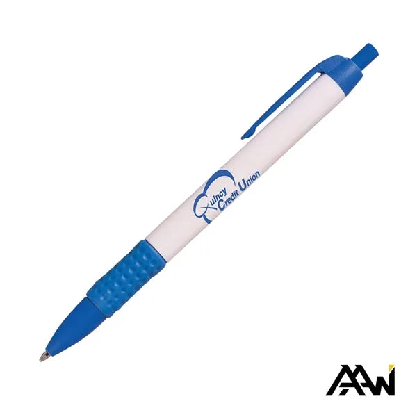 Widebody Grip Pen Glossy White Barrel - Matte