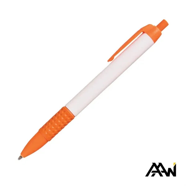 Widebody Grip Pen Glossy White Barrel - Matte