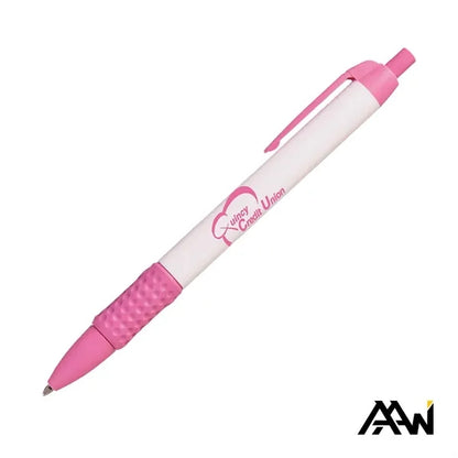 Widebody Grip Pen Glossy White Barrel - Matte