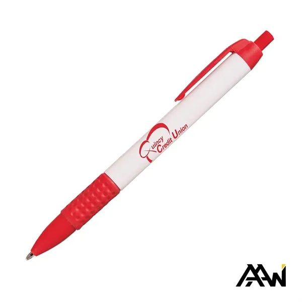 Widebody Grip Pen Glossy White Barrel - Matte