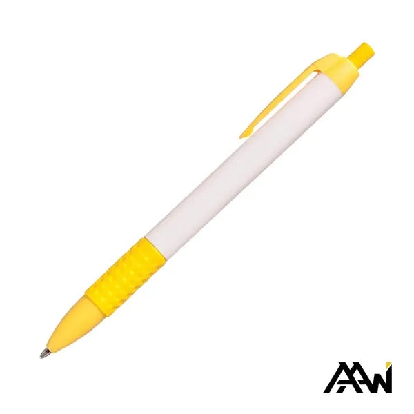 Widebody Grip Pen Glossy White Barrel - Matte