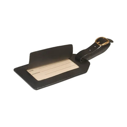 Leeman Grand Central Luggage Tag Sueded Leather