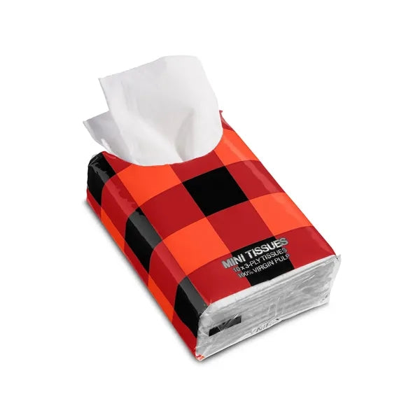 Mini Tissue Packet - Buffalo Plaid