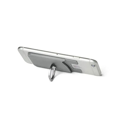 Silicone Card Holder with Metal Ring Phone Stand