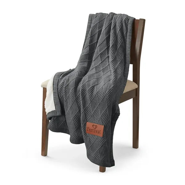 Leeman Trellis Knit Blanket