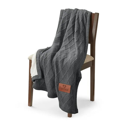 Leeman Trellis Knit Blanket