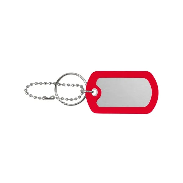 Ball Chain Dog Tag Keychain