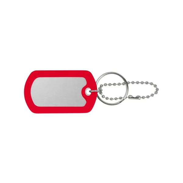 Ball Chain Dog Tag Keychain