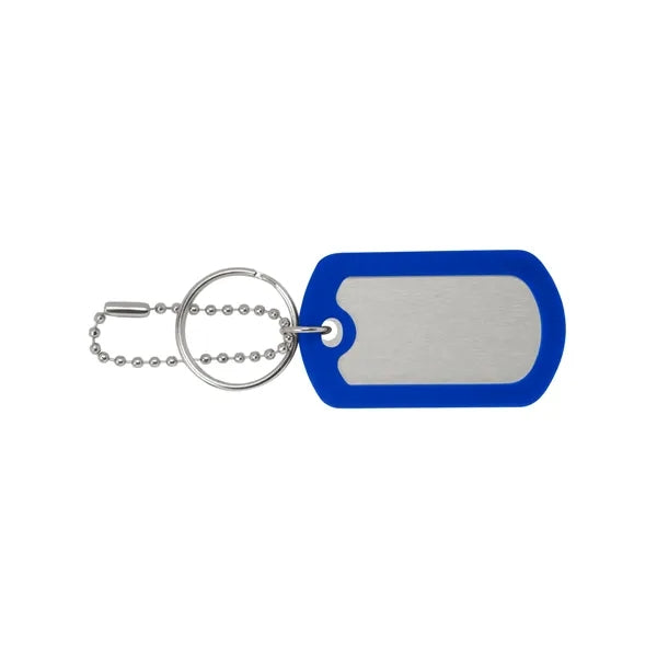 Ball Chain Dog Tag Keychain
