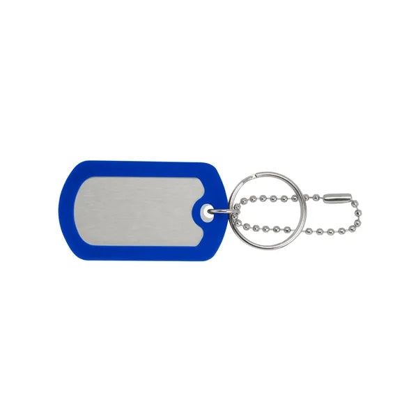 Ball Chain Dog Tag Keychain