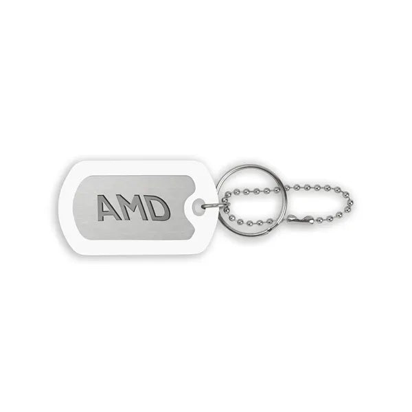 Ball Chain Dog Tag Keychain