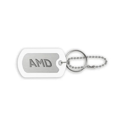 Ball Chain Dog Tag Keychain
