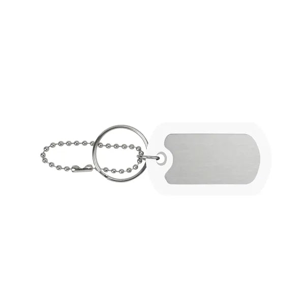 Ball Chain Dog Tag Keychain