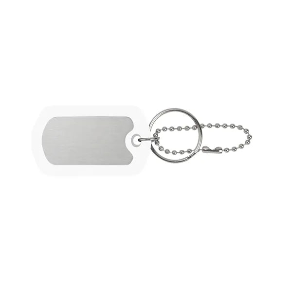 Ball Chain Dog Tag Keychain