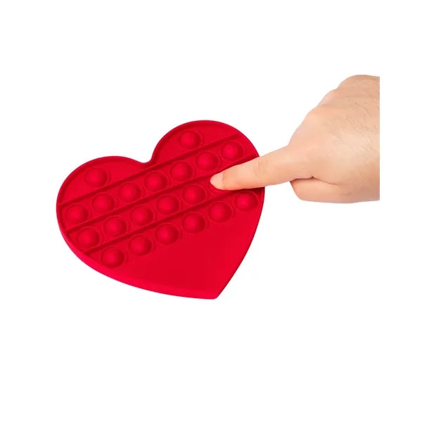 Push Pop Bubble Heart Shape Fidget Sensory Toy