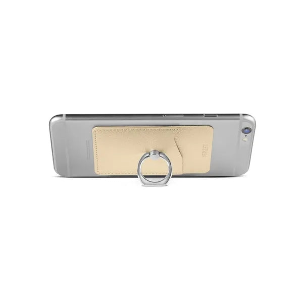 Leeman Shimmer Card Holder With Metal Ring Phone Stand