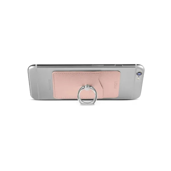 Leeman Shimmer Card Holder With Metal Ring Phone Stand