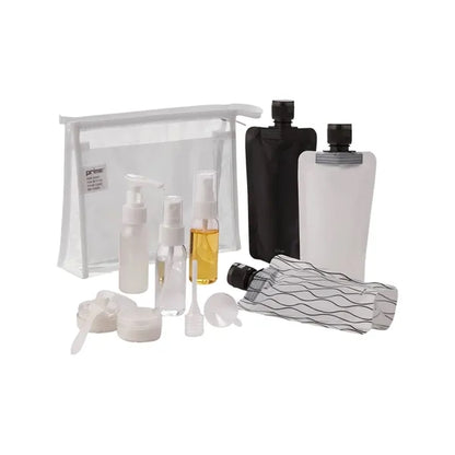 In Transit Travel Bottle Set And Bag