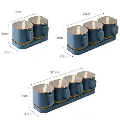 Seasoning Box Set, with Lids and Spoon